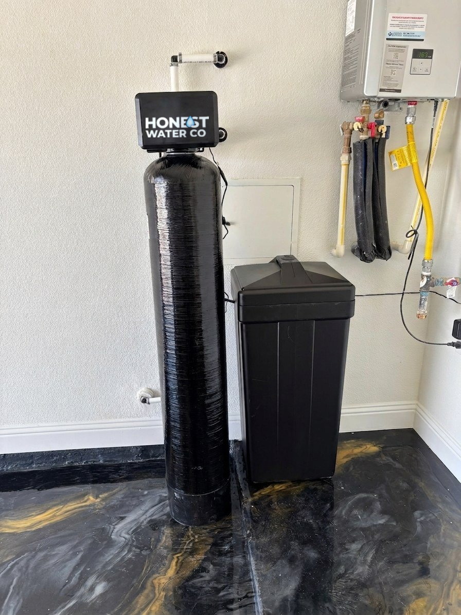 Water treatment system installation, example 1